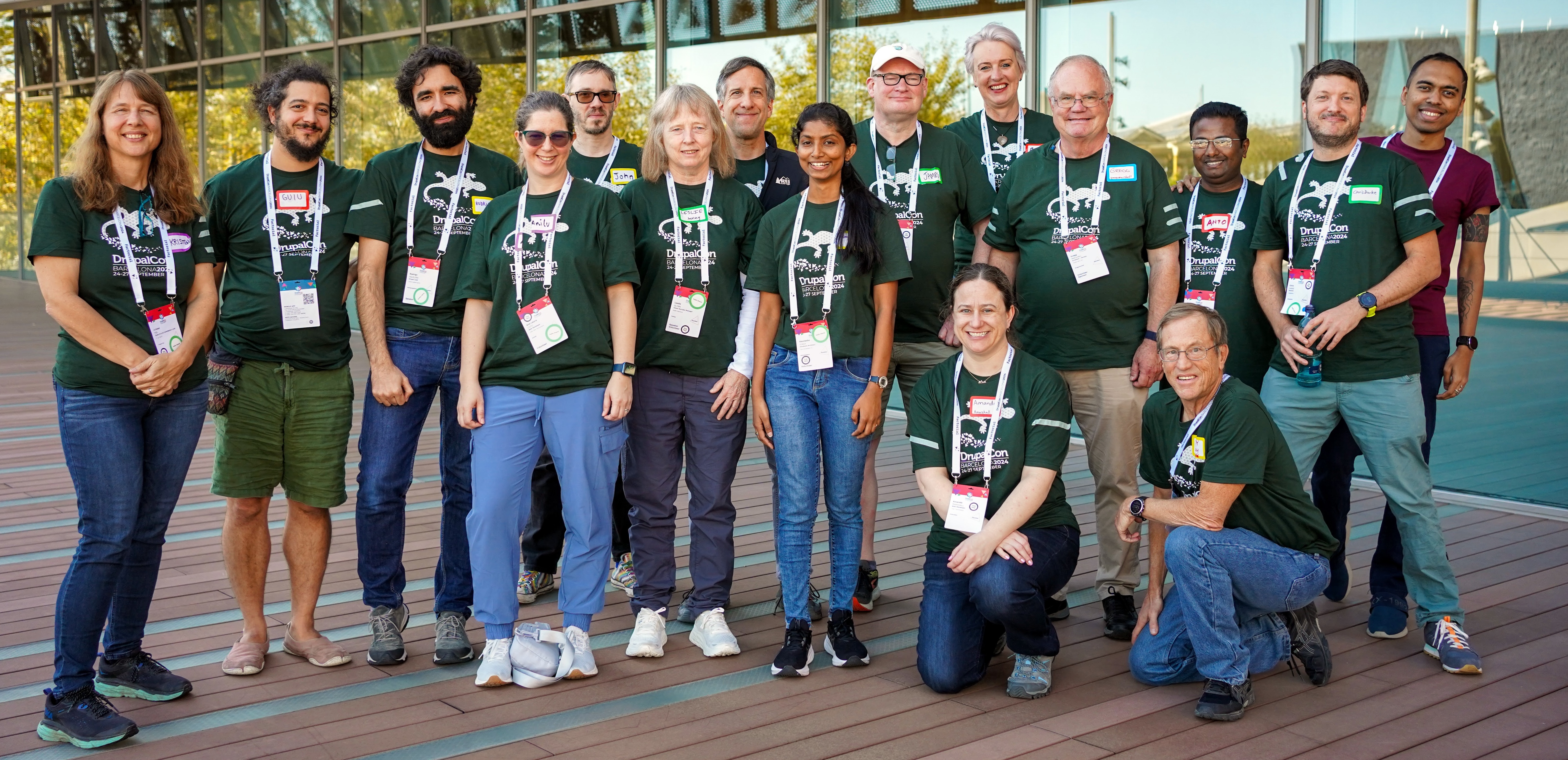 Mentors on Contribution Day at DrupalCon Barcelona